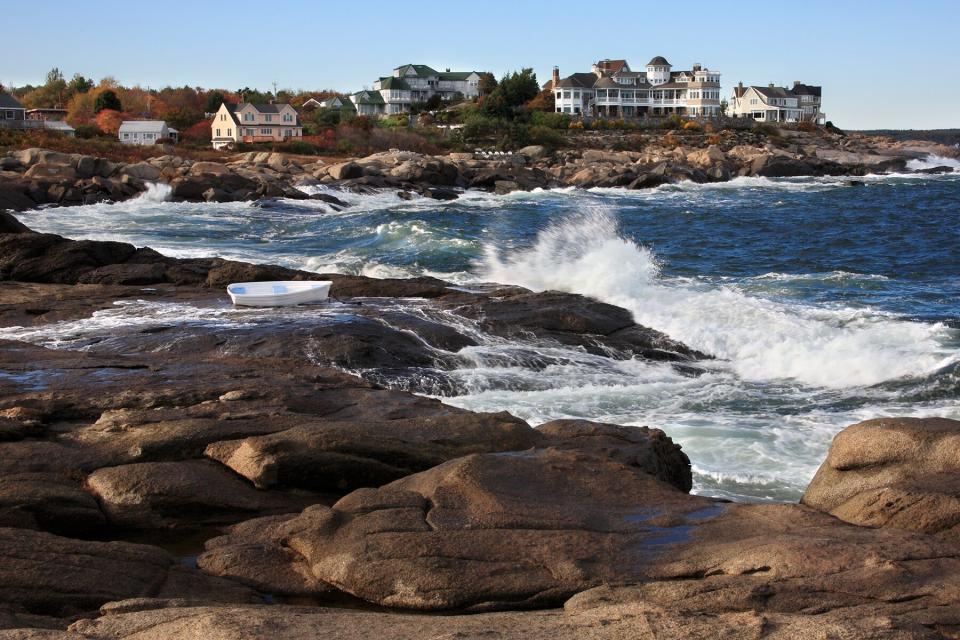 A Windy And Cool Autumn Afternoon At Cape Neddick, Maine