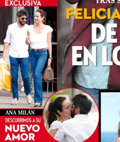 Portada de la revista Corazón de Ana Milán junto a Manuel Loureiro.