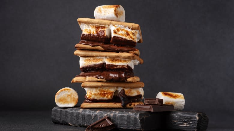 A stack of s'mores 