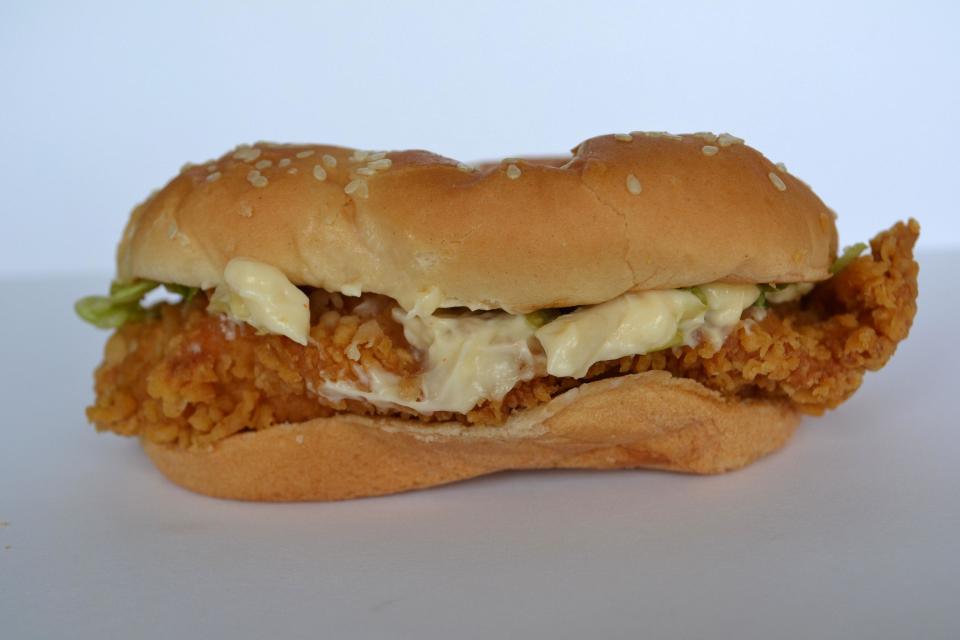 4. Is this...?<br> a) KFC Kentucky Jack <br> b) McDonald’s Chicken Legend<br> c) KFC Fillet Burger