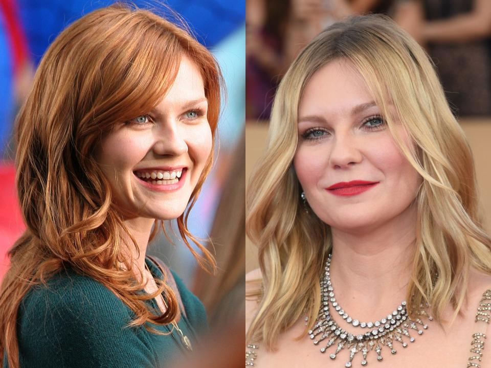 kirsten dunst redhead blonde