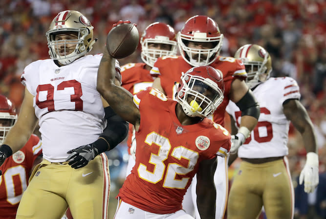 The fantasy war waged on Spencer Ware may be baseless says some Yahoo fanalysts. (AP)