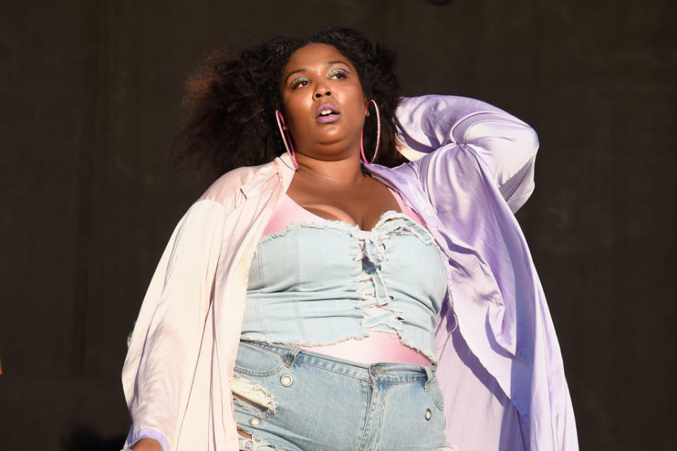 <p>Lizzo performs during the 2018 Firefly Music Festival on June 15, 2018 in Dover, Delaware. </p>