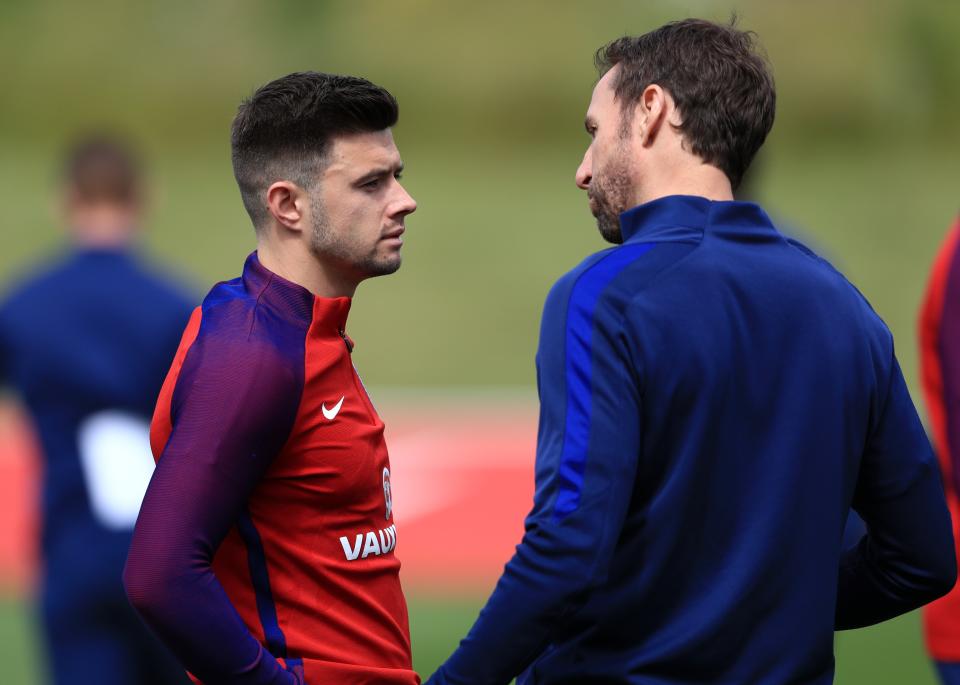 Gareth Southgate has plenty of options at left-back, including Aaron Cresswell (left)