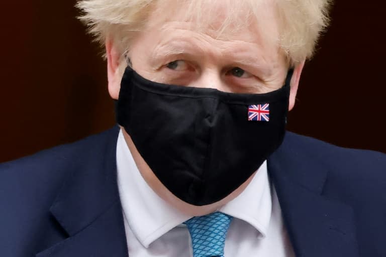 Le Premier ministre britannique Boris Johnson se rend à la Chambre des Communes, à Londres, le 26 janvier 2022. - Tolga Akmen © 2019 AFP