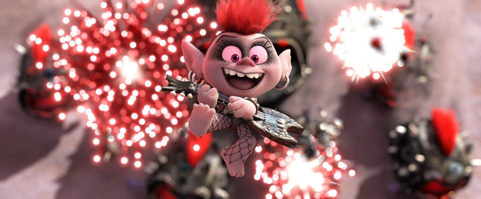 Queen Barb (Rachel Bloom) in DreamWorks Animation's Trolls World Tour, directed by Walt Dohrn. (© 2019 DreamWorks Animation LLC. All Rights Reserved.)
