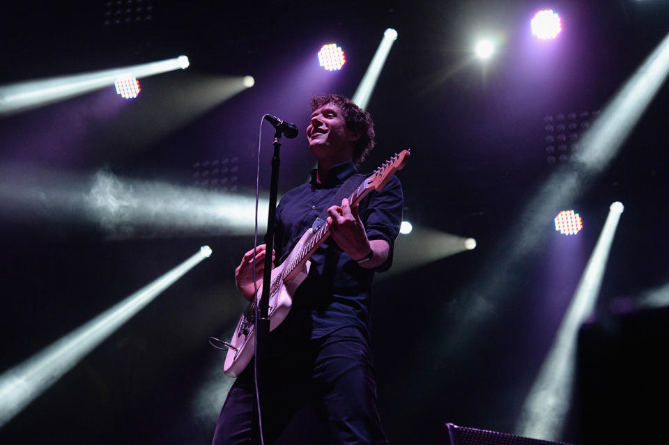 <p>Damian Kulash of OK GO performs onstage during the 2017 Firefly Music Festival on June 16, 2017 in Dover, Delaware. (Photo by Kevin Mazur/Getty Images for Firefly) </p>