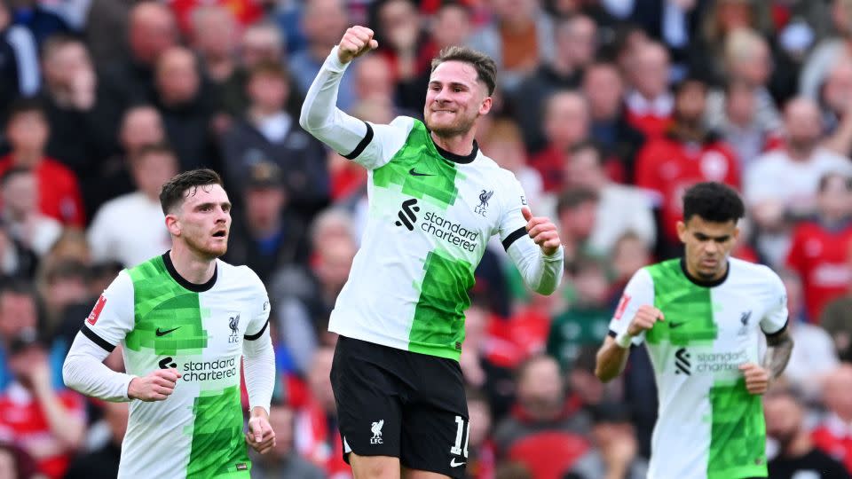 Mac Allister celebrates his equalizer. - Stu Forster/Getty Images