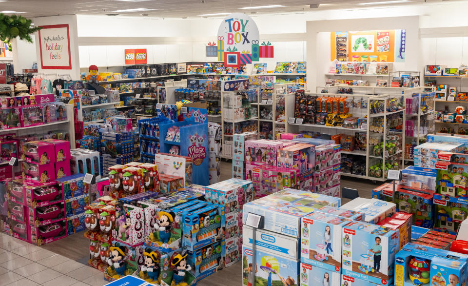 The toy area at Kohl’s.