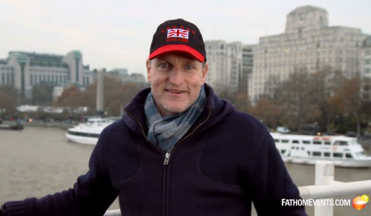 Woody Harrelson to make first ever LIVE movie - Credit: Fathom Events