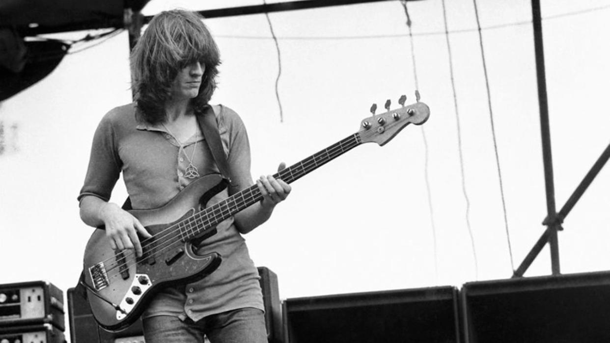  John Paul Jones with his 1962 Fender Jazz Bass 