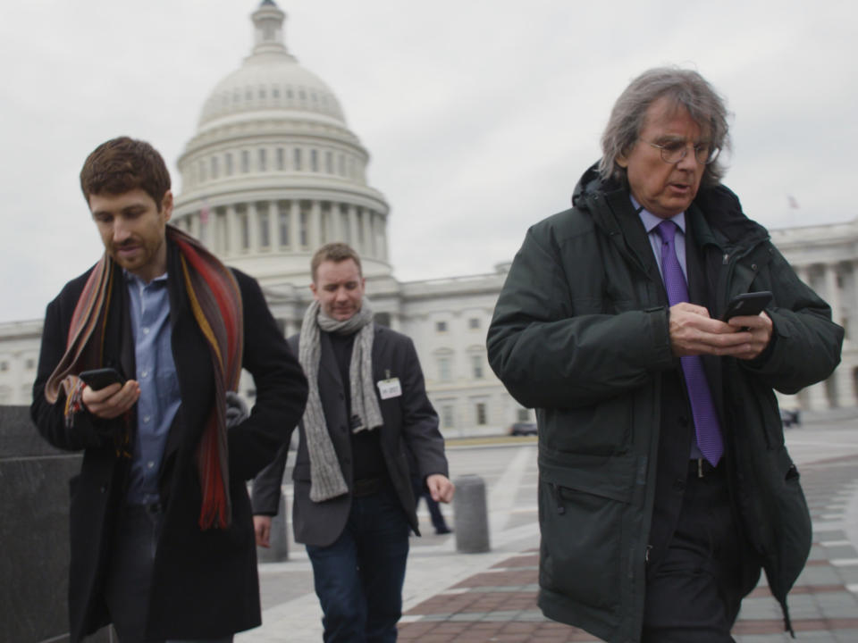 Tristan Harris (left) is one of ‘The Social Dilemma’s' key intervieweesNetflix