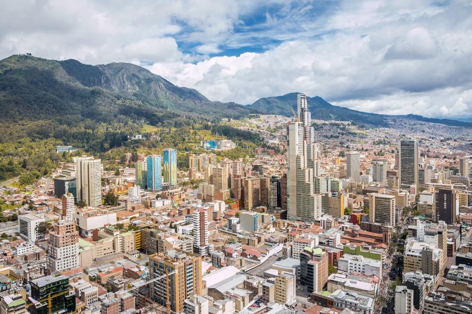 Bogota City View from Above