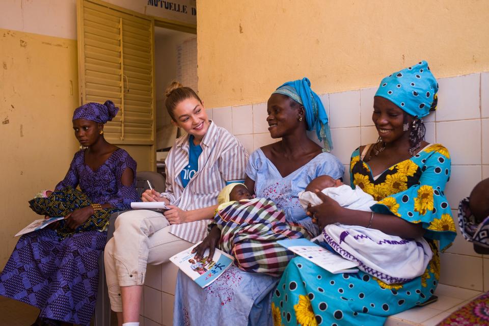 <h1 class="title">Gigi Hadid visits Senegal with Unicef</h1><cite class="credit">Photo: Vincent Tremeau, Courtesy of UNICEF</cite>