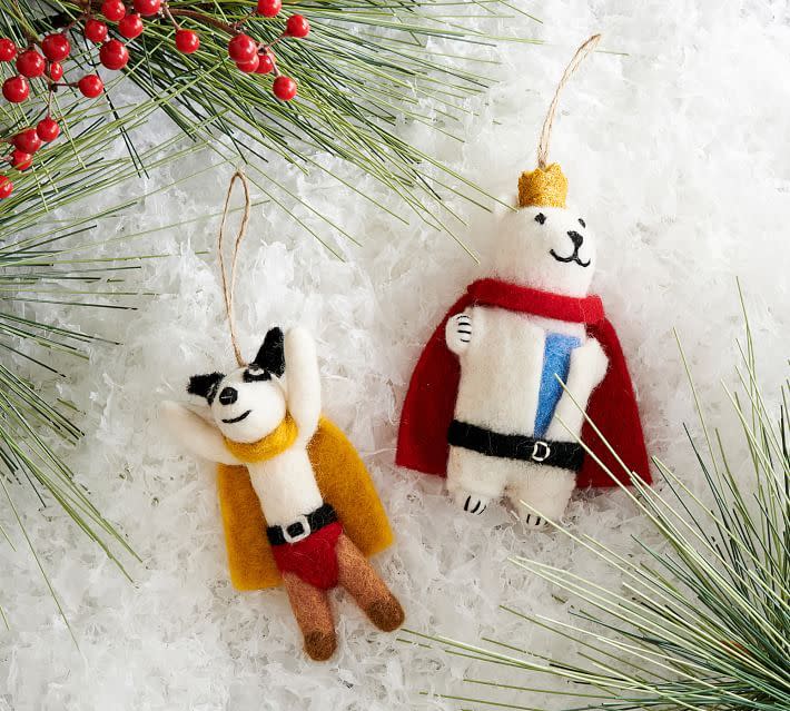 Superhero Felt Ornaments  (Set of 2)