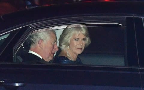 The Prince of Wales and Duchess of Cornwall travel to Buckingham Palace  - Credit: PA