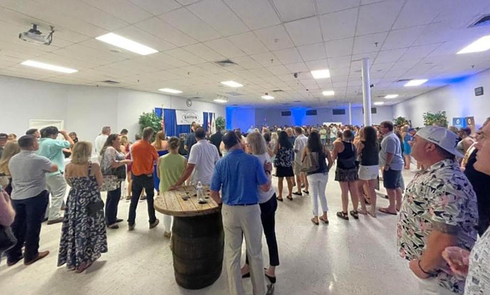 The crowd assembles at the 2022 Jax Bourbon Social, a fundraiser for the National MS Society.