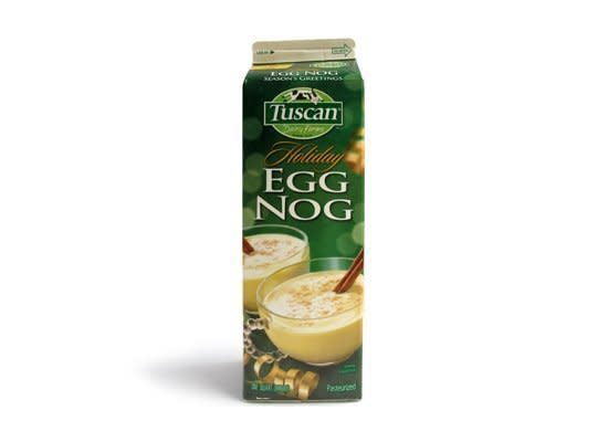 <strong>180 calories, 8 grams of fat</strong>  <b>Comments:</b> "Medicinal and thin." "Average" "Minty!" "Good vanilla taste." "Tastes like alcohol, but there's no alcohol in it."  <a href="http://tuscandairyfarms.com/" target="_blank"><strong>tuscandairyfarms.com</strong></a></b>