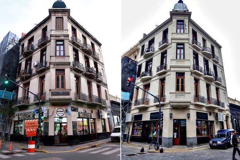 La Casa de Catalunya y la Biblioteca Pompeu Fabra también formaron parte del plan para poner en valor las fachadas, en este caso, de dos edificios diferentes, pero contiguos, ubicados en la calle Chacabuco 863