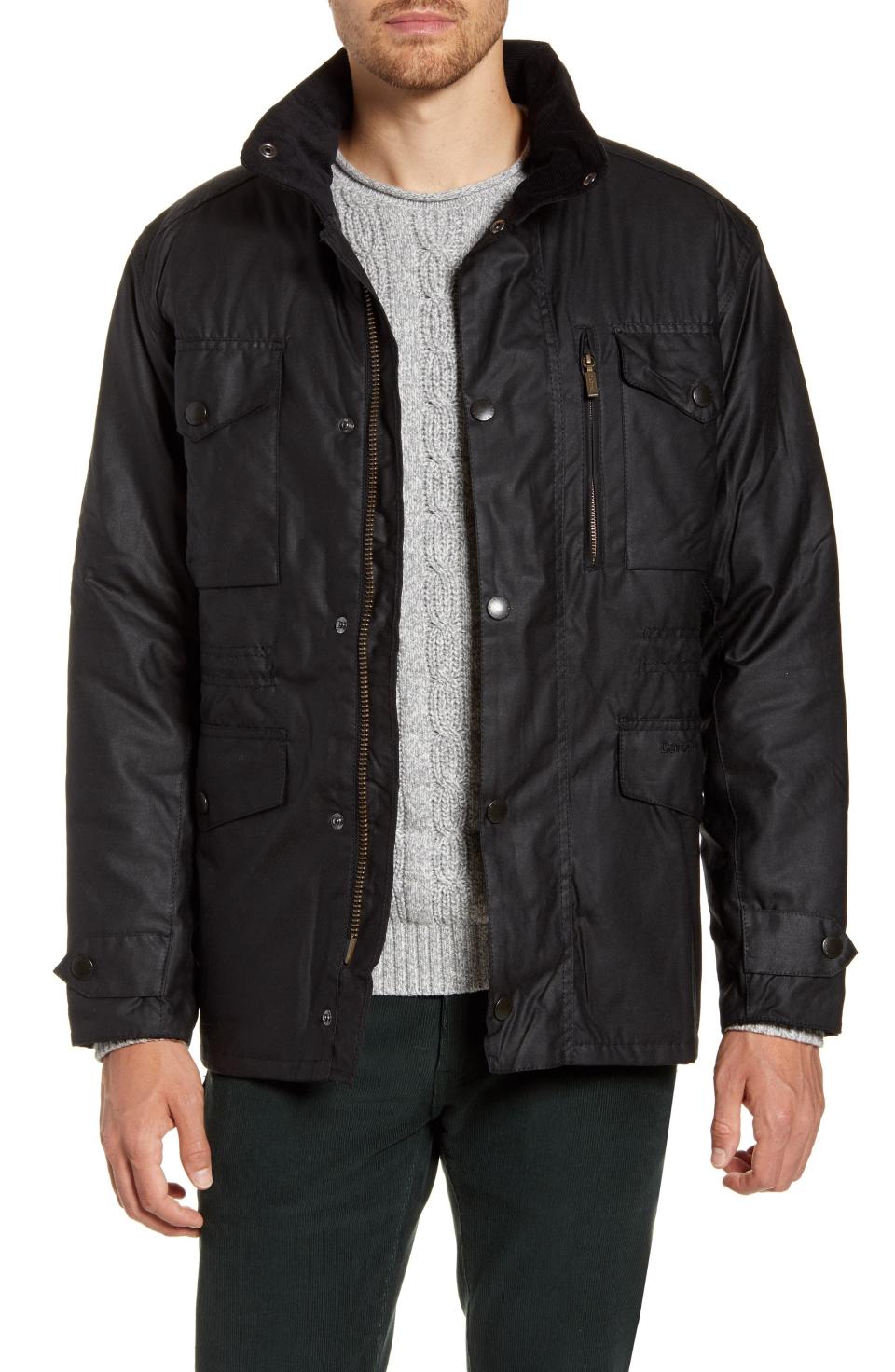 Barbour Sapper Regular Fit Weatherproof Waxed Cotton Jacket