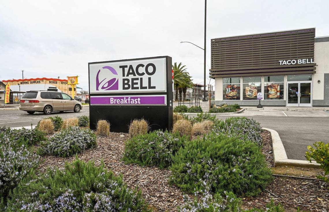 The Taco Bell on Ventura Avenue east of downtown Fresno is a beneficiary of the city’s fee waiver program.