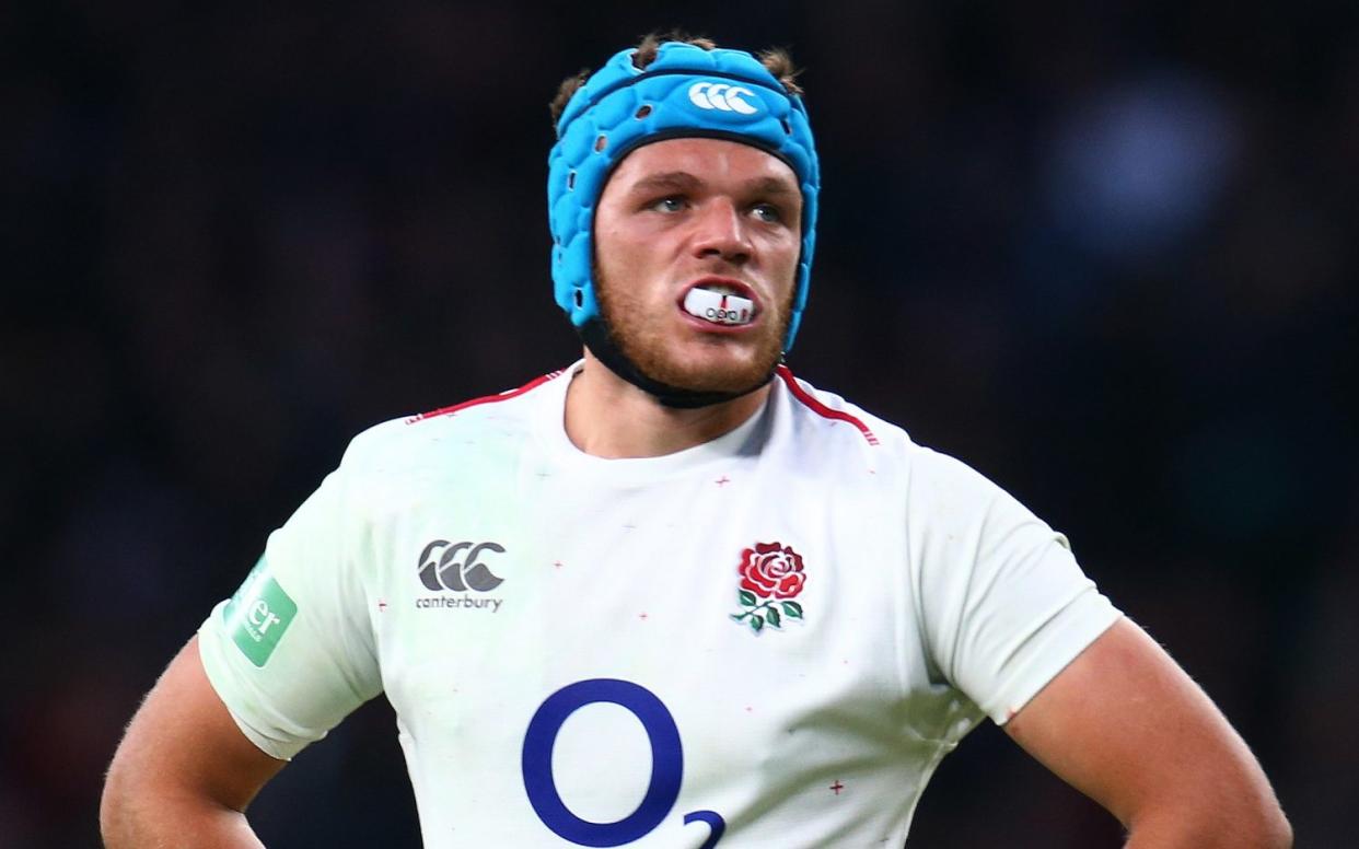 Zach Mercer playing for England in 2018 - Zach Mercer interview: ‘France can be a breeding ground for young English players’ - Getty Images