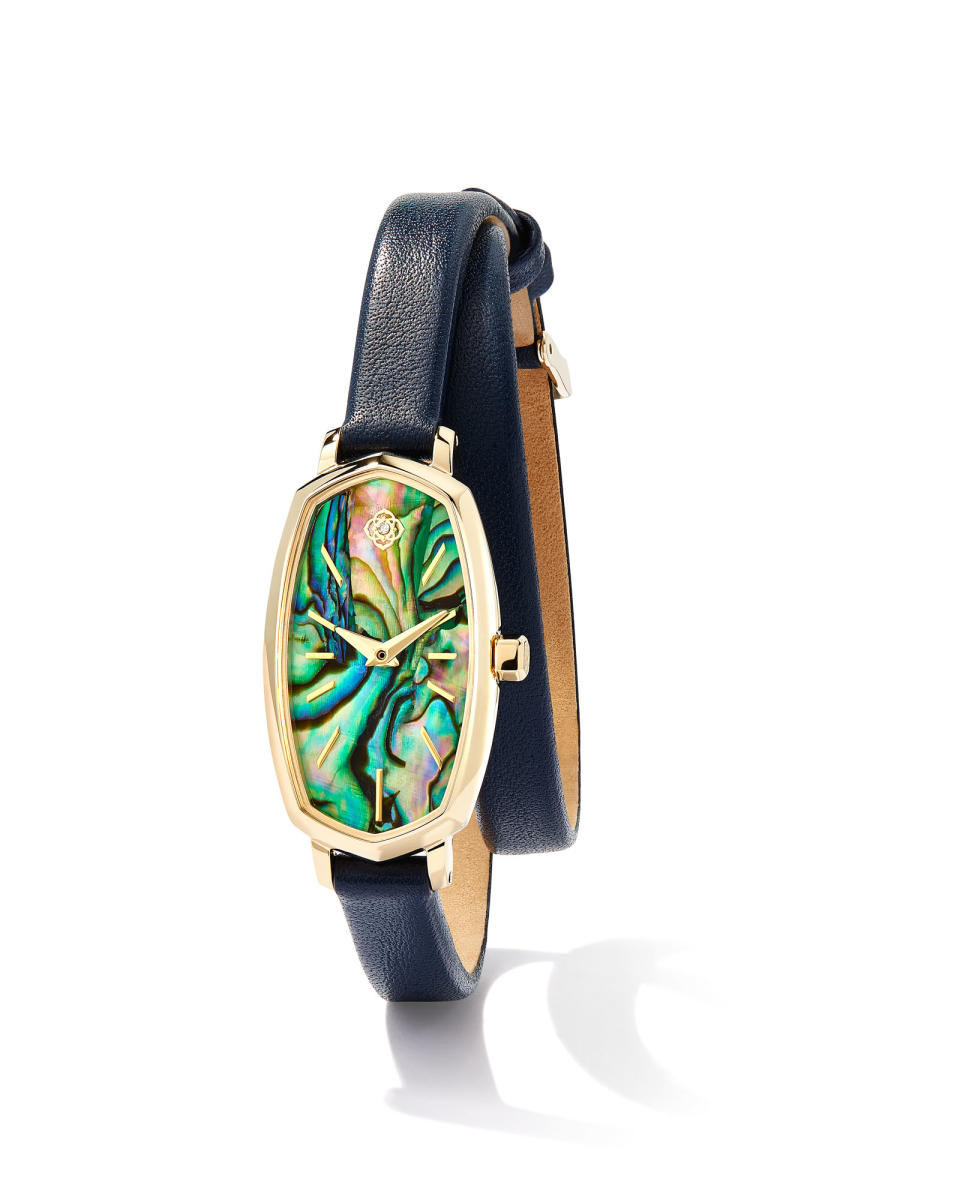 A Kendra Scott watch design featuring an abalone shell face. - Credit: Courtesy/Kendra Scott