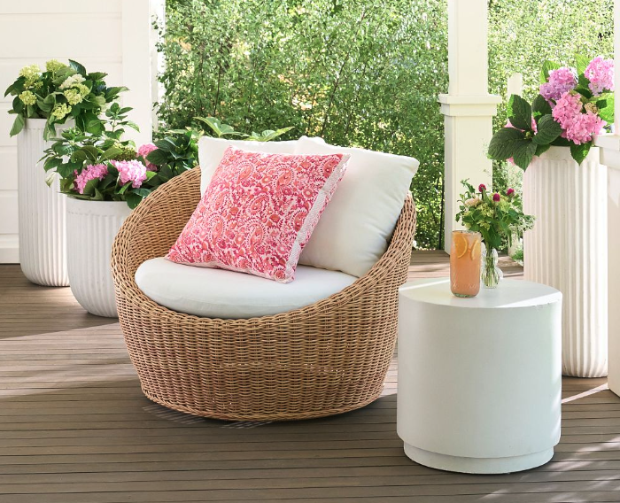 <p><a href="https://go.redirectingat.com?id=74968X1596630&url=https%3A%2F%2Fwww.potterybarn.com%2Fproducts%2Fhuntington-aww-papasan-swivel-chair%2F&sref=https%3A%2F%2Fwww.elledecor.com%2Fshopping%2Ffurniture%2Fg60309704%2Fbest-patio-furniture%2F" rel="nofollow noopener" target="_blank" data-ylk="slk:Shop Now;elm:context_link;itc:0;sec:content-canvas" class="link ">Shop Now</a></p><p>Huntington Swivel Lounge Chair</p><p>potterybarn.com</p><p>$1499.00</p><span class="copyright">Pottery Barn </span>