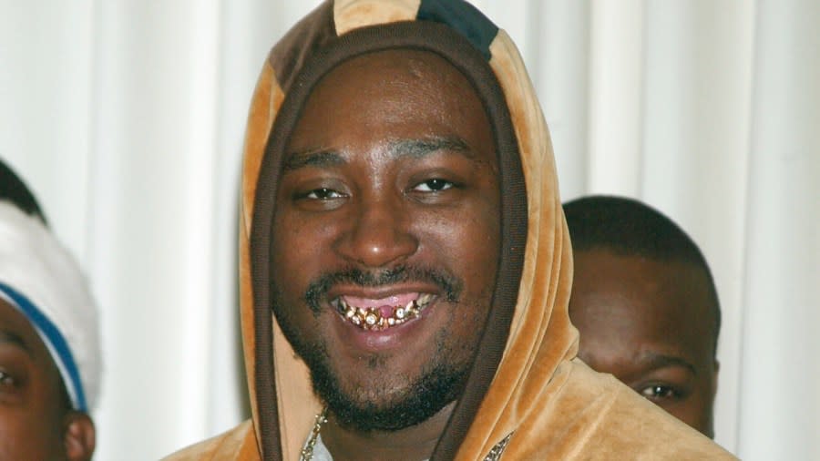 A new podcast series will focus on the life of Ol’ Dirty Bastard of Wu-Tang Clan, seen above in May 2003 at a New York news conference to announce his signing with Roc-A-Fella Records. (Photo: Scott Gries/Getty Images)