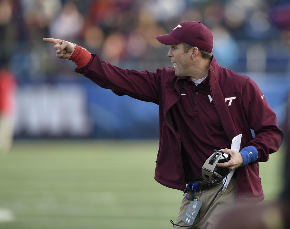 Shane Beamer coached at Virginia Tech under his father Frank. (AP)