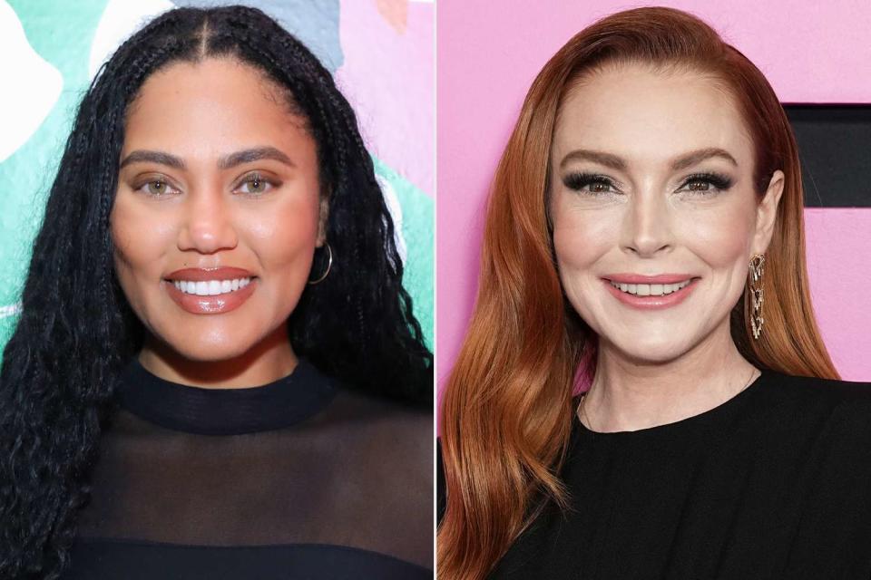 <p>JP Yim/Getty; John Nacion/Getty</p> (L-R) Ayesha Curry, Lindsay Lohan