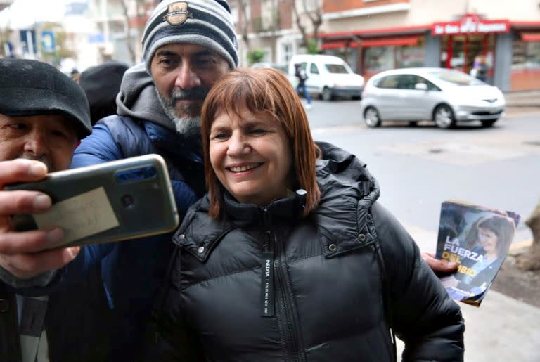 La titular de Pro, Patricia Bullrich, durante su última visita a Mar del Plata