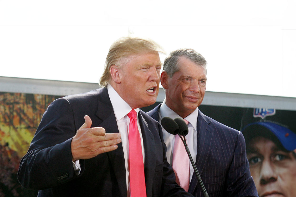 Donald Trump; Vince McMahon Mark A. Wallenfang/Getty Images