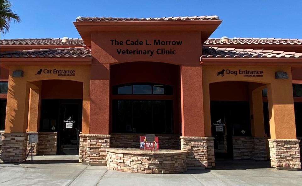 The Animal Samaritans clinic in Thousand Palms will be renamed The Cade L. Morrow Veterinary Clinic.