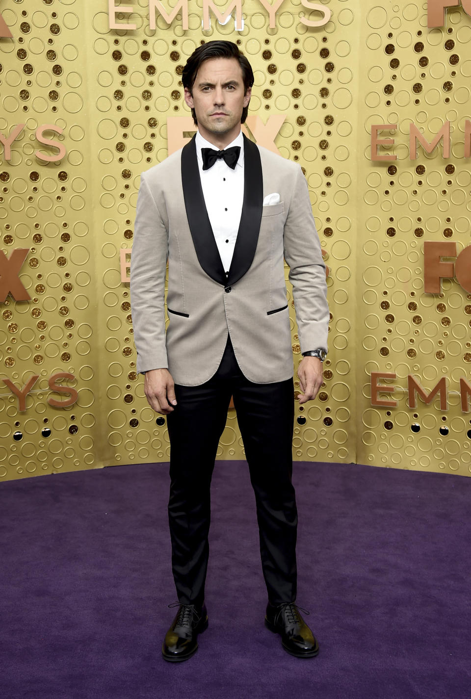 Milo Ventimiglia arrives at the 71st Primetime Emmy Awards on Sunday, Sept. 22, 2019, at the Microsoft Theater in Los Angeles. (Photo by Jordan Strauss/Invision/AP)