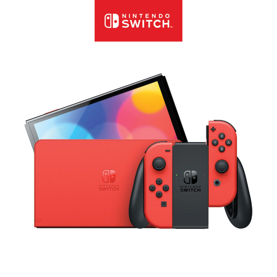 [Nintendo Official Store] Nintendo Switch OLED Model: Mario Red Edition. (Photo: Shopee SG)