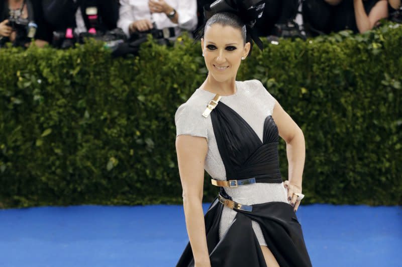 Céline Dion attends the Costume Institute Benefit at the Metropolitan Museum of Art in 2017. File Photo by John Angelillo/UPI