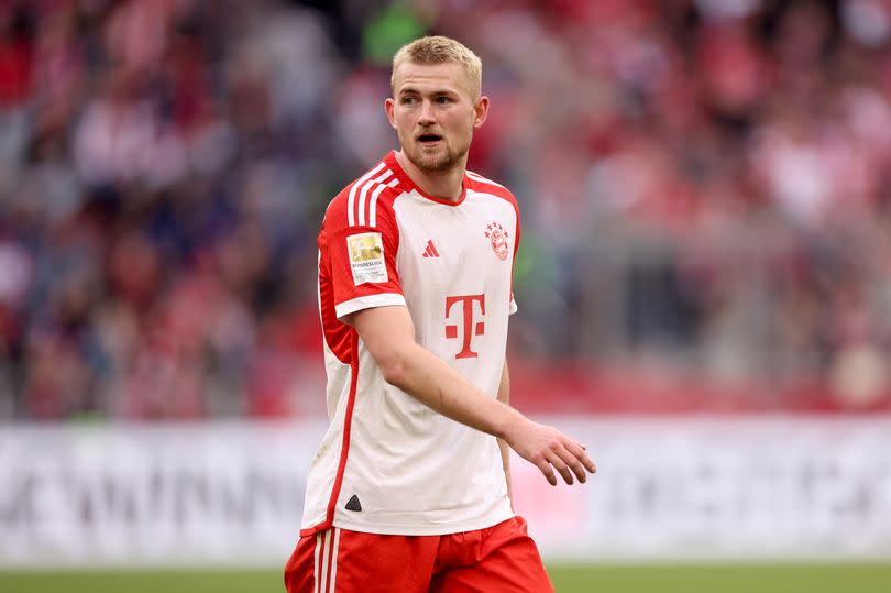 Matthijs de Ligt in action for Bayern Munich.