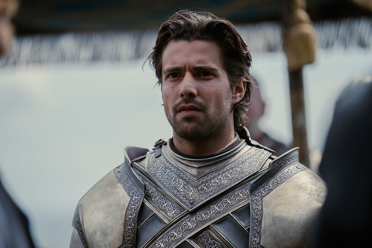 Fabien Frankel como Ser Criston Cole en 'La casa del dragón' (cortesía de HBO Max)