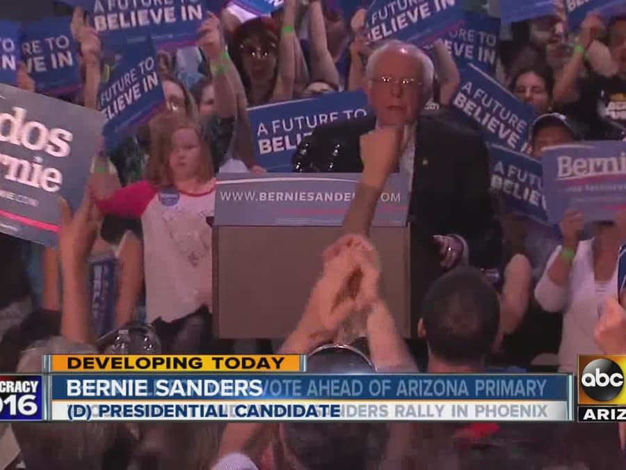 'Bern Felt' at Sanders Rally in Phoenix