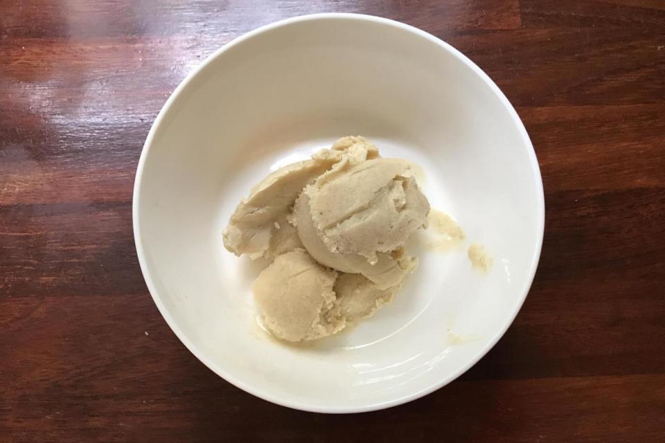 Victoria's version of the banana, rum and muscovado ice cream (Vindigo)