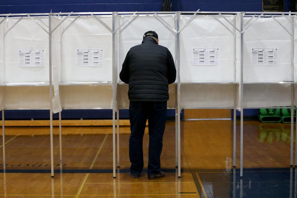 Locals vote at York High School on Tuesday, November 8, 2022.