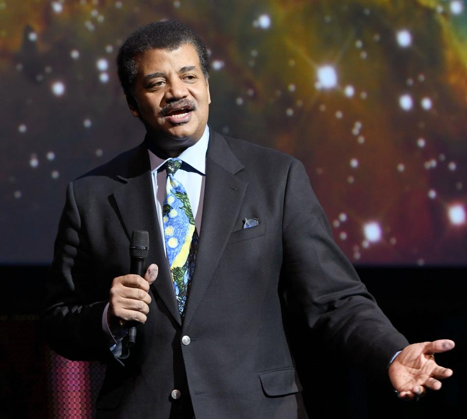 Astrophysicist Neil deGrasse Tyson speaks onstage during the Onward18 Conference on Oct. 23, 2018, in New York. (Photo: Craig Barritt via Getty Images)