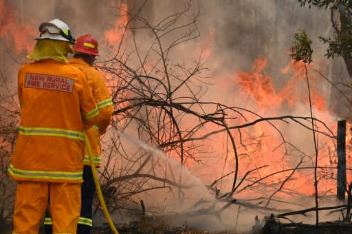 Prolonged�drought has left much of eastern Australia tinder dry and spot fires have raged every day