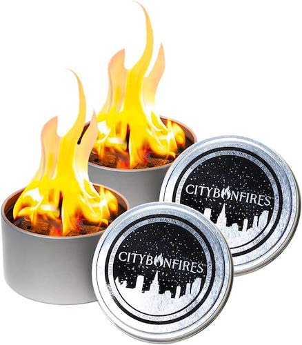 2 Pack of City Bonfires Mini Fire Pit