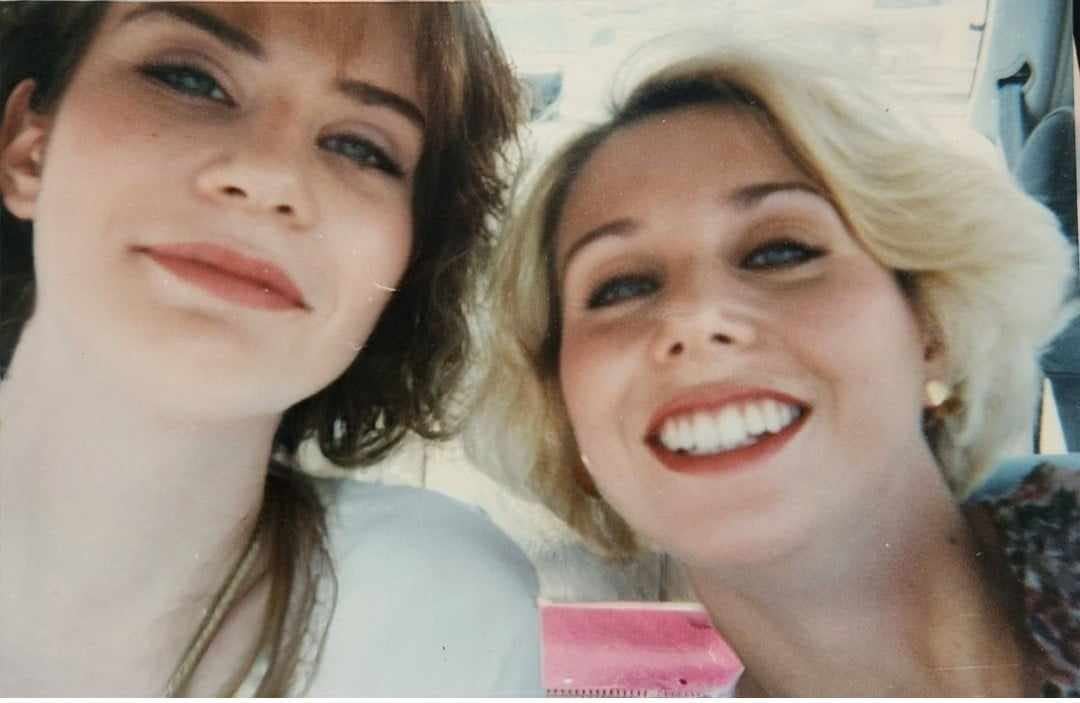 The author (right) and her sister, Kristin, a few weeks before Kristin passed away in 1995.