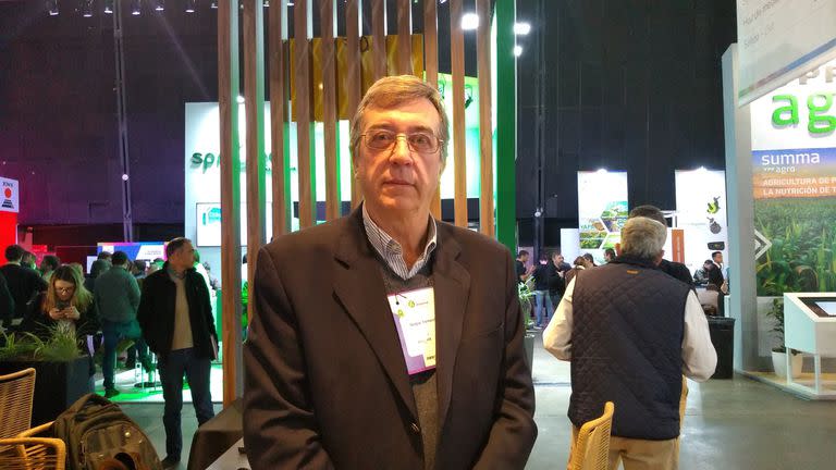 Sergio Fernández, presidente de John Deere Argentina, en el Congreso de Aapresid