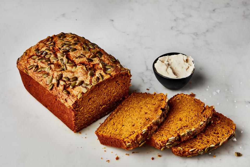 Pumpkin Bread with Salted Maple Butter