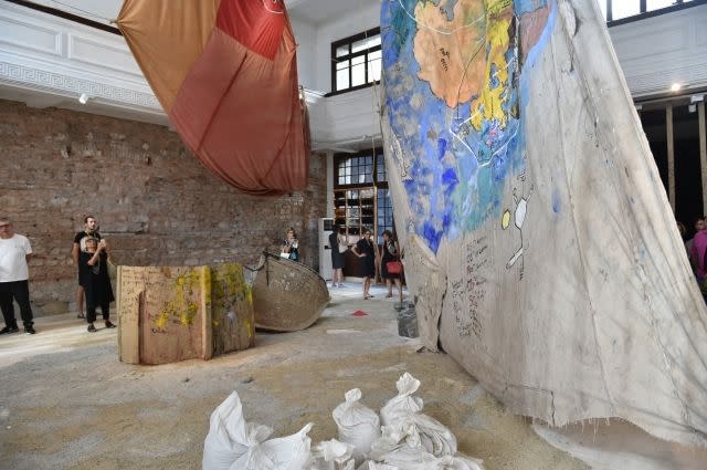 Installation for the presentation of the Armenian program for the 14th Istanbul Biennale, 2015