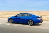 <p>Hyundai says the new Elantra N Line "offers an attractive entry point to the Hyundai’s high-performance N Brand lineup."</p>